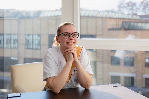 Pflegekraft der Ökumenischen Sozialstation Ludwigshafen am Rhein